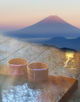 富士山と石和温泉
